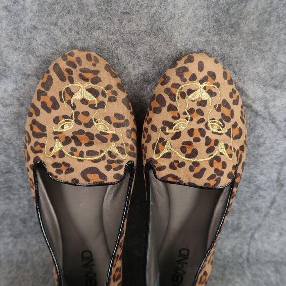Abound Shoes Womens 5.5 Flats Fashion Slip On Leopard Print Embroidered Slipper - Picture 7 of 15